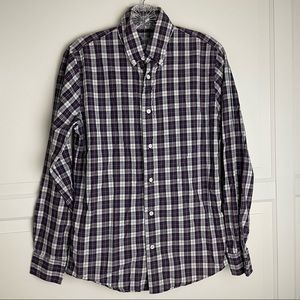 Jack Spade plaid button down long sleeve woven shirt 8323